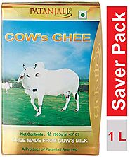 Buy Patanjali Cow's Ghee, 1L Online at Low Prices in India | Patanjali Cow's Ghee, 1L Reviews, Ratings | IdeaKart.com...