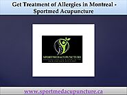 Get Treatment of Allergies in Montreal - Sportmed Acupuncture