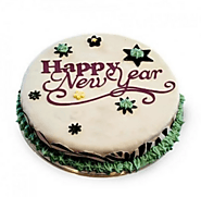 Order Now! Same Day Midnight Happy New Year Cakes Online in India