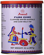 Amul Pure Cow Ghee - Clarified Butter - 1 Litre (905 Grams) – Global Shopping Bazaar
