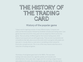 The History of the Trading Card