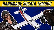 Painting a Socata / Daher TBM 900 Wooden Scale Model