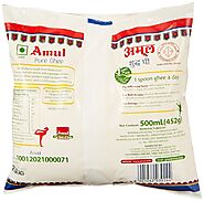 Amul Pure Ghee Pouch, 500ml- Buy Online in India at Desertcart - 77569733.