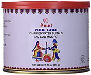 Amul Pure Ghee Clarified Water Buffalo and Cow Milk Fat, 16 Ounce- Buy Online in India at Desertcart - 21276743.