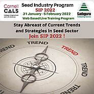 stay abreast of current trends and strategies in seed sector.