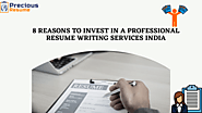 8 reasons to invest in a professional Resume Writing Services India