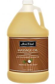 Bon Vital'® Coconut Massage Oil 100% Fractionated Coconut Oil