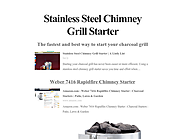 Stainless Steel Chimney Grill Starter