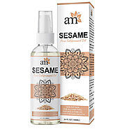 AromaMusk USDA Organic 100% Pure Cold Pressed Extra Virgin Sesame Oil For Hair And Skin: Buy AromaMusk USDA Organic 1...