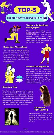 Infographics - Top 5 Tips for How to Look Good in Photos