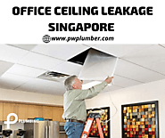 Office ceiling leakage Singapore - PWPlumbing