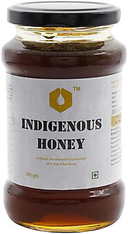 Buy Indigenous Raw Organic Honey, Pure Natural Honey 500 Grams (Glass Jar) Online at Low Prices in India - Paytmmall.com