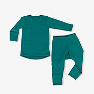 Merino Wool Thermal Base Layer Set for Babies | Iksplor