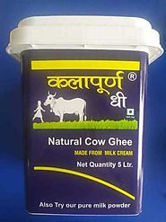 5 Ltr Natural Cow Ghee Fat Content (%): 6% Grams (G), Price 2600 INR/Dram | ID: c5538910