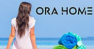 Orahome | Wholesale Striped Towels | Blue And White Towels | Striped Beach Towel