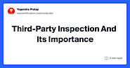 Third-Party Inspection And Its Importance