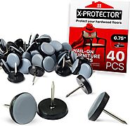 Shop Nail-On Chair Glides 40 Pcs With Premium Chair Protectors!