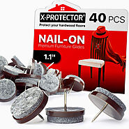 Check Out Nail-On Felt Pads 40 Pcs | Protect Your Floor!