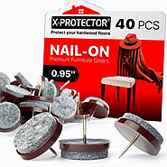 Shop Best Nail-On Felt Pads 40 PCS 0.95" Online At X-Protector