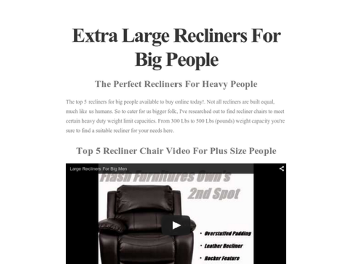 Big And Tall Recliners For Heavy People A Listly List