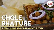 Restaurant Style Chole Bhature Recipe | Indian Punjabi Veg Breakfast Recipes |