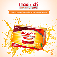 Get Maxirich Vitamin C+ Zinc Chewable Tablet For Reducing Fatigue