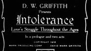 Scott Lord Silent Film: D. W. Griffith