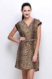 Elisabetta Bartolli Glamourous Animal Print Dress