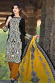 ContemporaryVivacious Black Salwar Kameez