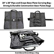20” x 20” Pipe and Drape Base Plate Carrying Bag - Strong & Durable Base Plates Bags