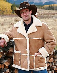 Marlboro Man Shearling Vintage Suede Jacket - William Jacket