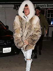 Justin Bieber Genuine Mink Fur Hooded Jacket - 24% OFF | LJB