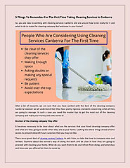 5 Things To Remember For The First Time Taking Cleaning Services In C… | Carpet Steam Cleaning Canberra