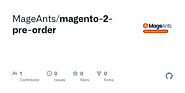 Magento 2 Pre Order | Github
