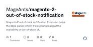 Magento 2 Out of Stock Notification | Github