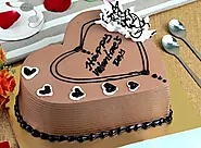 Heart Shaped Valentine Cake