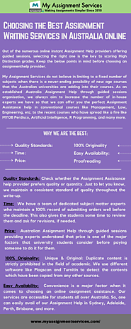 Avail the Best Assignment Writing Service in Australia