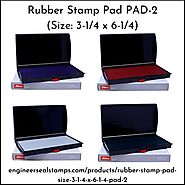 Rubber Stamp Pad PAD-2 (Size: 3-1/4 x 6-1/4)