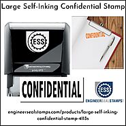 Large Self-Inking Confidential Stamp