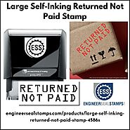 Large Self-Inking Returned Not Paid Stamp
