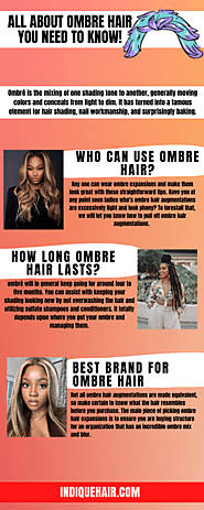 Get Amazing Ombre Hair Extensions at Indique - You Shouldn’t Miss!