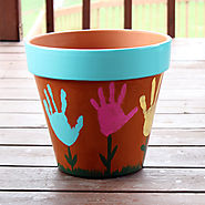 Handprint Flower Pot - We Made That