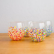 DIY Colorful Hand-Dotted Tumblers