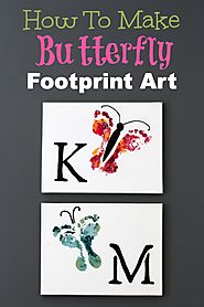 How To Make Butterfly Footprint Art - Mommypotamus