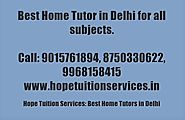 Home Tutor in Defence Colony for Chemistry, Physics, Math, Biology, French, German etc.