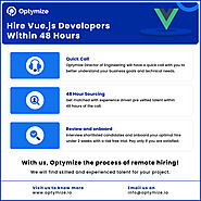 Hire Vetted Vue js Developers Within 48 Hours | Optymize