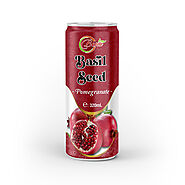 pomegranate mix basil seed drink