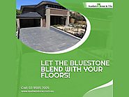 Let The Bluestone Blend With Your Floors!