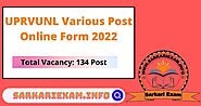 UPRVUNL Various Post Recruitment 2022 Apply For 134 Post - Sarkari Exam