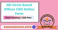 SBI CBO Recruitment Admit card 2022 for 1226 Post - Sarkari Exam
